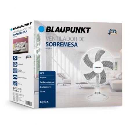 Blaupunkt BP2014 Ventilador de Sobremesa 40W 30 cm Blaupunkt BP2014 Ventilador de Sobremesa 40W 30 cm